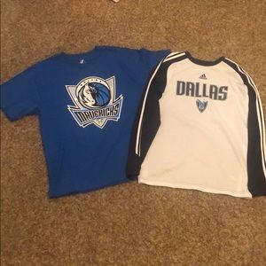 Majestic and Adidas Dallas Maverick Youth L and XL